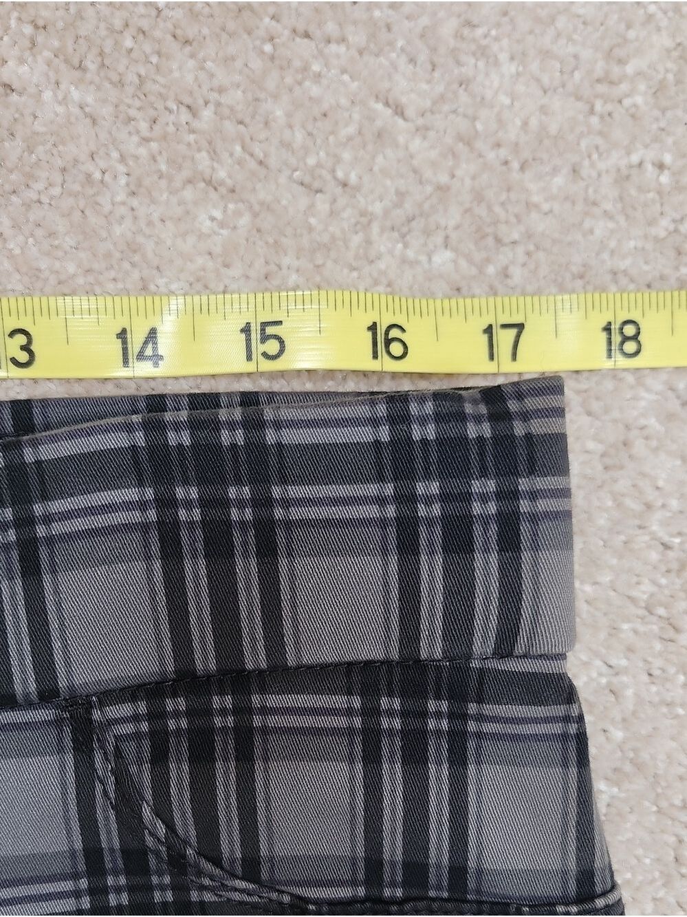 Nine West Heidi Black & Gray Plaid Pull-On Skinny Pants Size 12 NWT - Picture 5 of 15